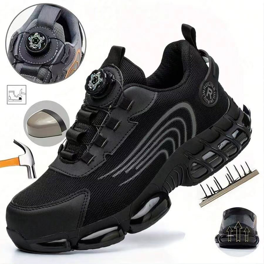 Men'S Shoes For Work - All Seasons Steel Toe Work Footwear