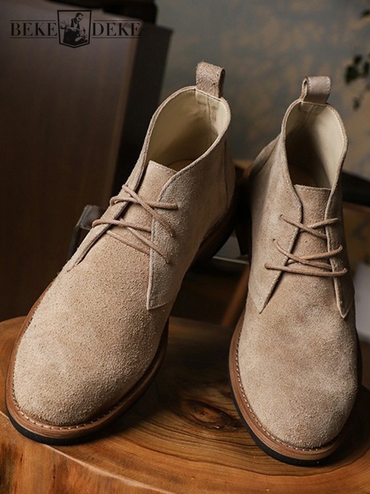 Men'S Shoes For Work - Fashion Versatile Male Lace-Up Color Block