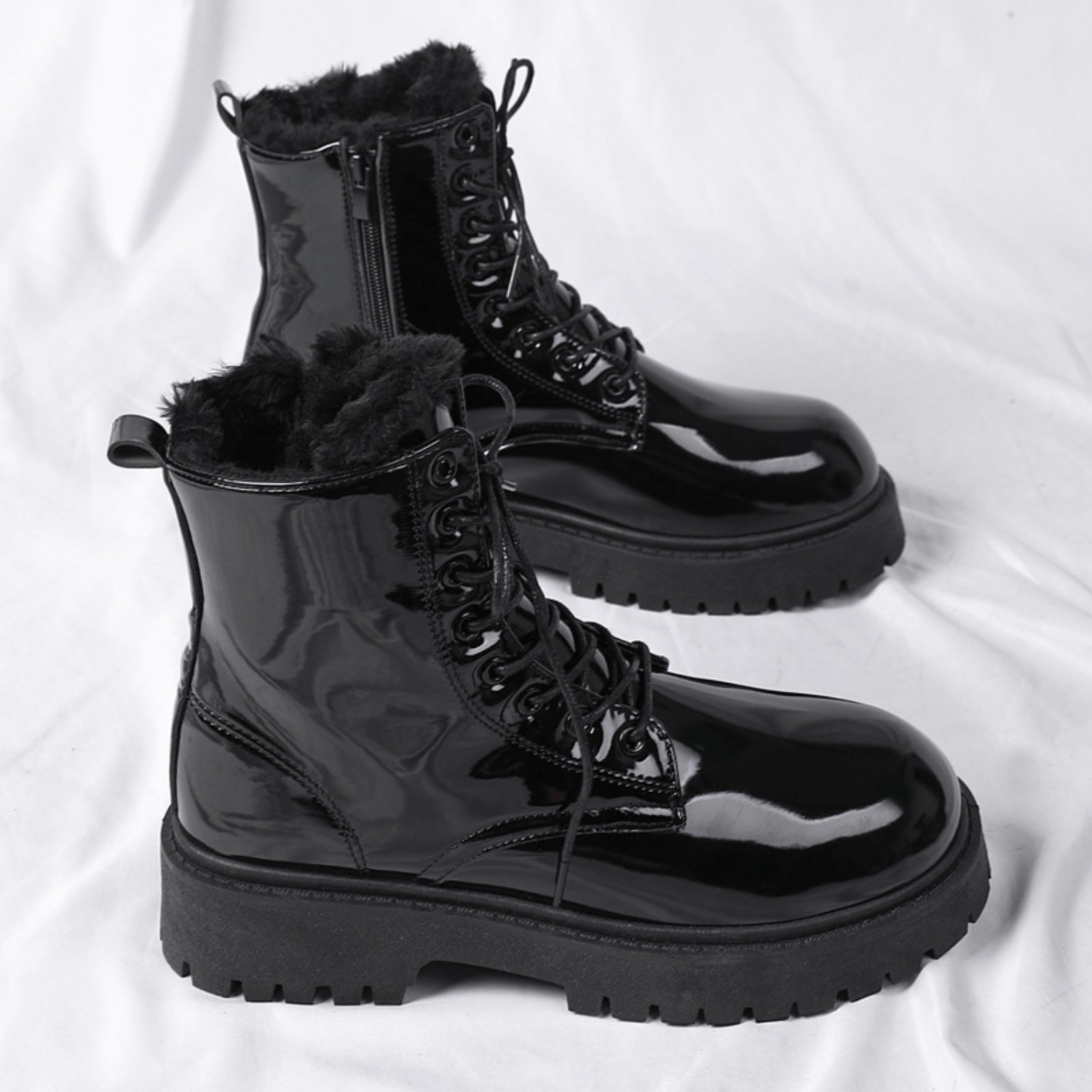 Men's warm plush high-top boot - đánh giá và giá Men'S Shoes For Work